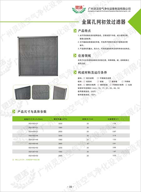 什么叫鋁網(wǎng)初效過濾器及金屬網(wǎng)過濾器 